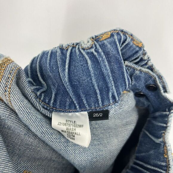 Veronica Beard Jeans Size 2 26 Women Blue Arya Straight High Rise Cotton Stretch - Picture 7 of 9